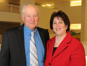 The Hon. Leonard Wexler and Touro Law Dean Patricia Salkin.