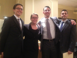 Left to right: Ryan Quadrel, Laura Johnson, Paul Lipsky, Pavlo Pavlatos