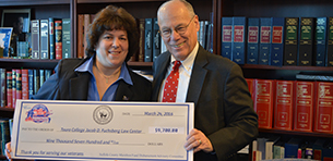 Shown in photo L-R Clinic Director Ken Rosenblum and Touro Law Center Dean Patricia Salkin.